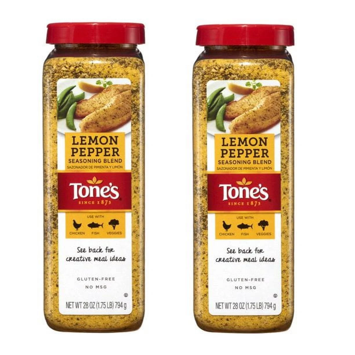 2 PACK | Tone's Lemon Pepper Seasoning (28 oz.)