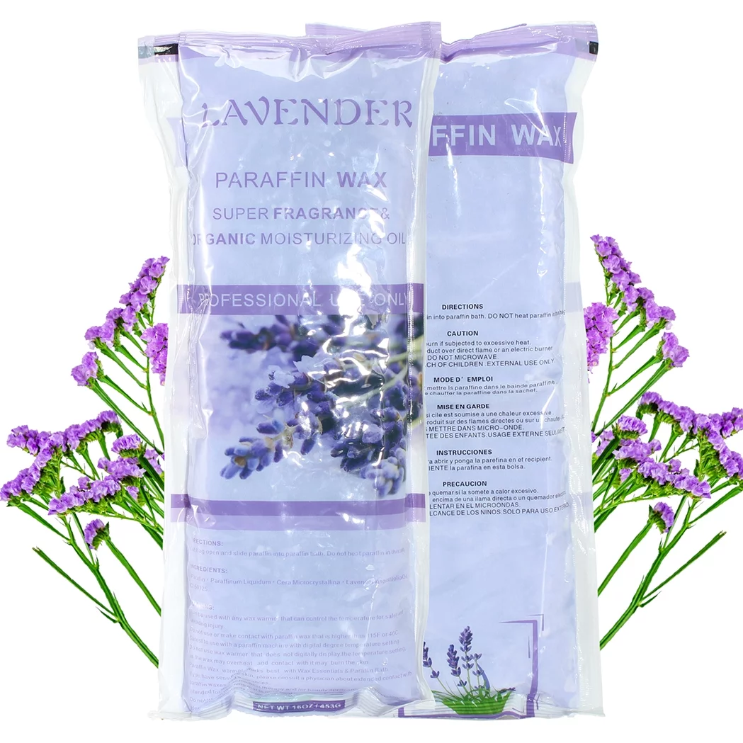 iMeshbean 6LBS Paraffin Wax Refills Hands Feet Moisturizing Paraffin Bath Therapy Lavender Wax for Hands Feet