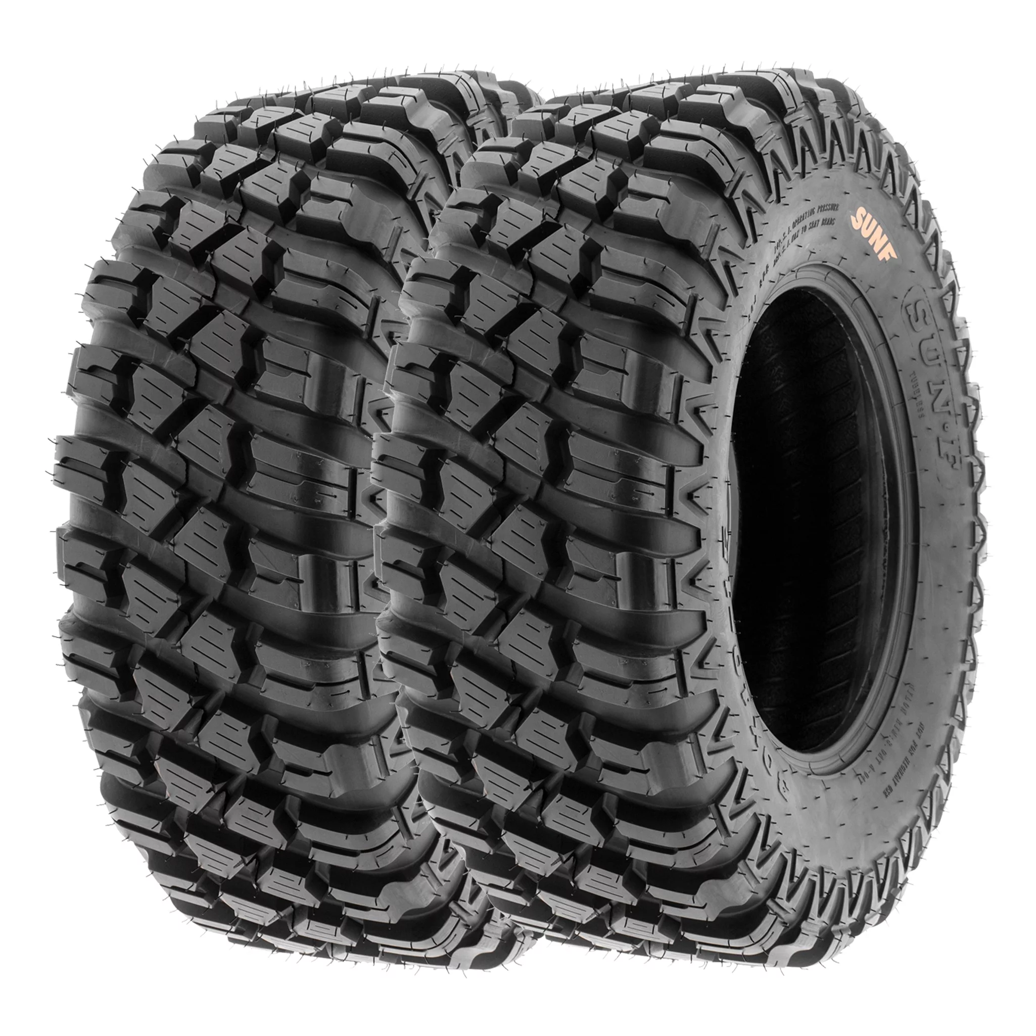 SunF ATV/UTV Tires A047 all-terrain off-road 6PR TL, 28x10-14, Set of 2