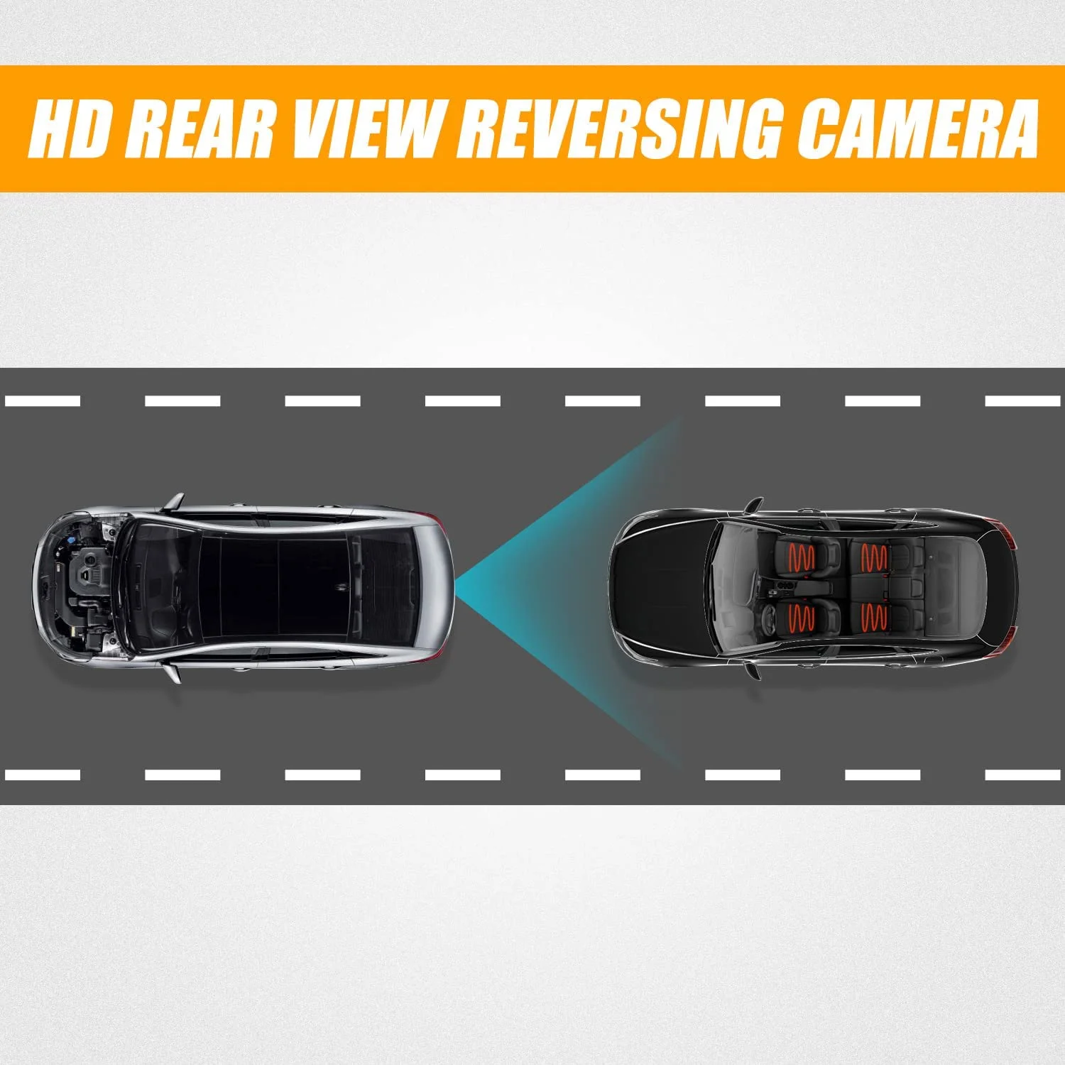 Rear View Reversing Backup Camera with Link Cable and Plug Compatible with 2011 2012 2013 Hyundai Sonata