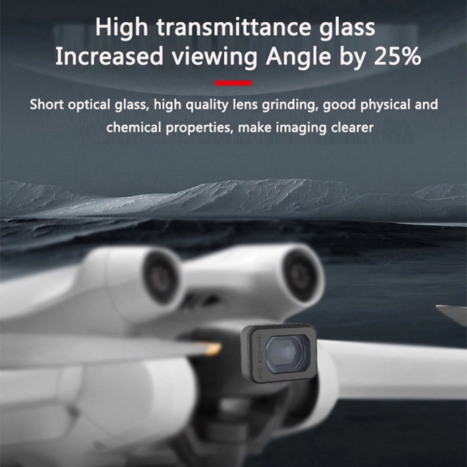 WANYNG External Wide Angle Lens Compitable With DJI Mini 3 Pro Drone