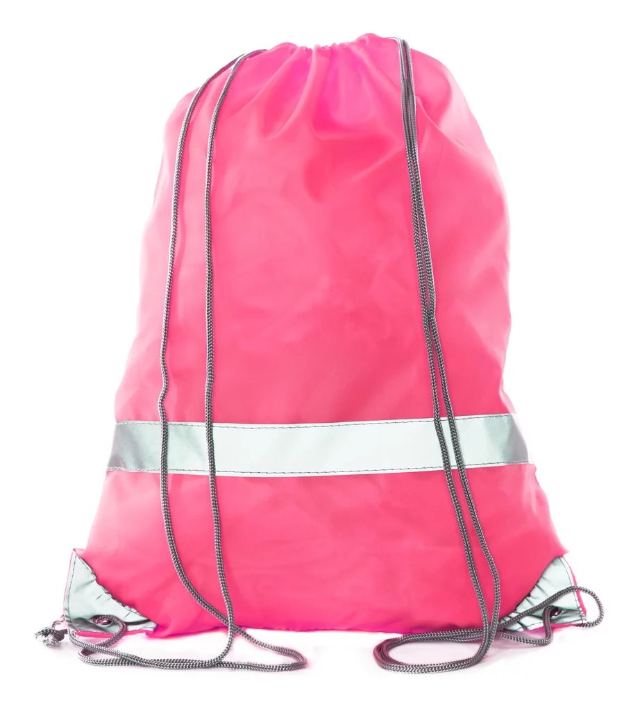 Mato & Hash Reflective Cinch Bag | High Visability | Great For Runners & Events - 20PK Shock Pink CA2525