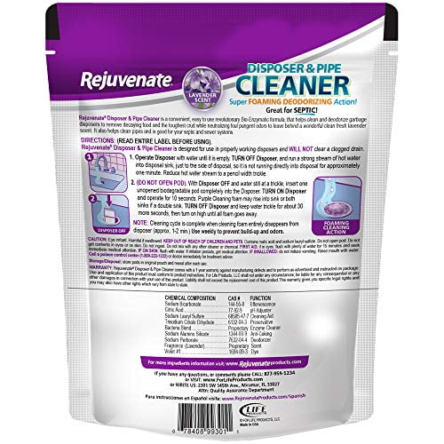 6Pack Rejuvenate Lavender Disposer & Pipe Cleaner (6-Count)