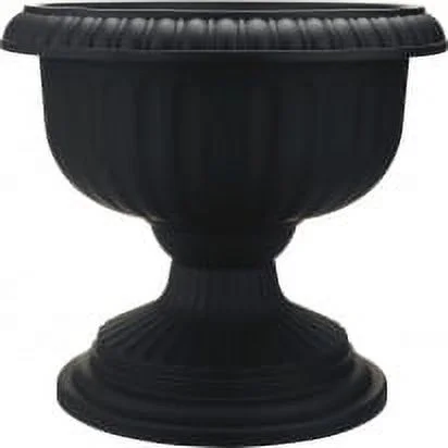 Southern Patio 077049 18 in. Dynamic Design Ambassador Collection, Grecian Urn Black
