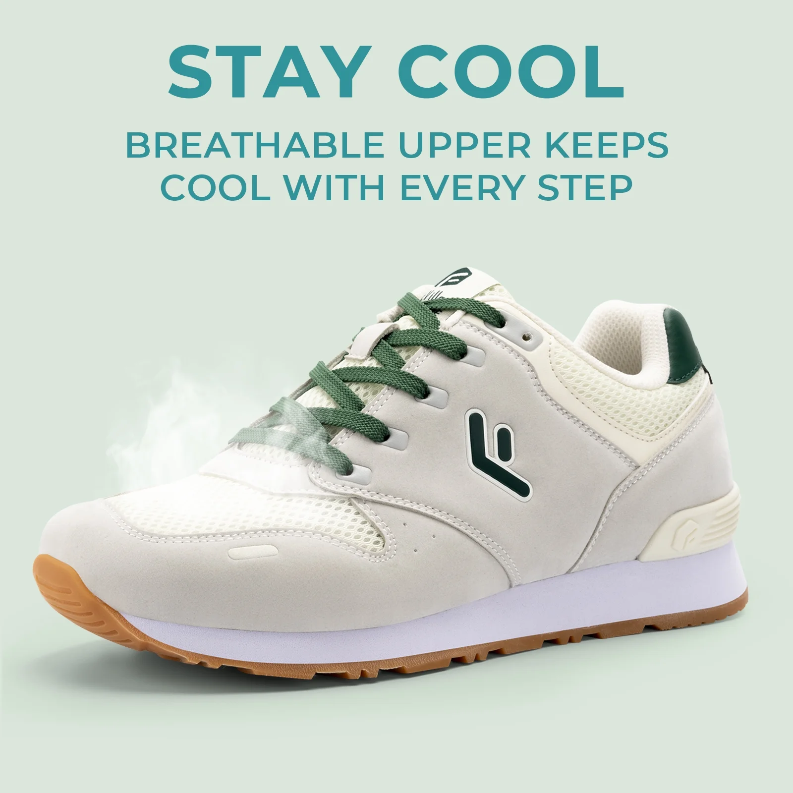 FitVille Mens Extra Wide Retro Running Shoes Lightweight Breathable Cross Trainers Wide Classic Sneakers