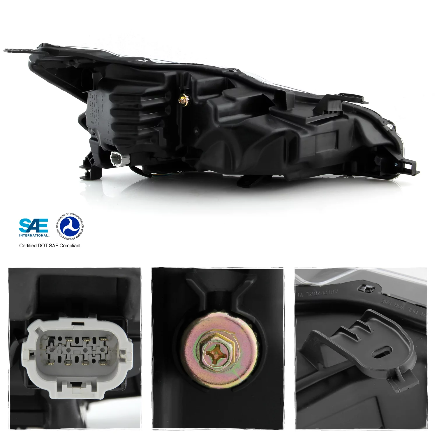 AKKON - Fits 2019-2022 Nissan Altima |Sedan Halogen Model| Full LED Projector Headlights Replacement - Left Side