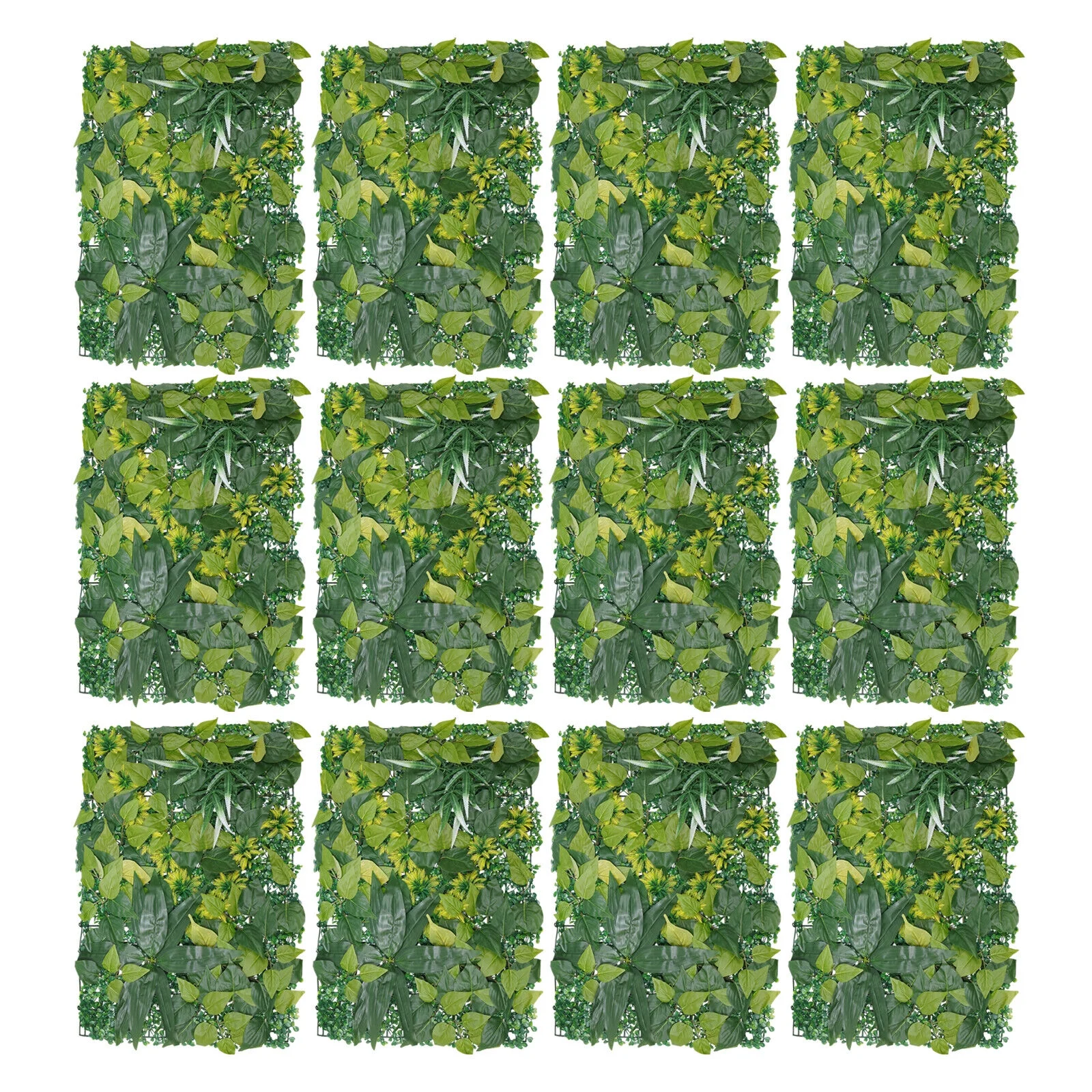 Miumaeov 12PCS Artificial Grass Wall Panels 24