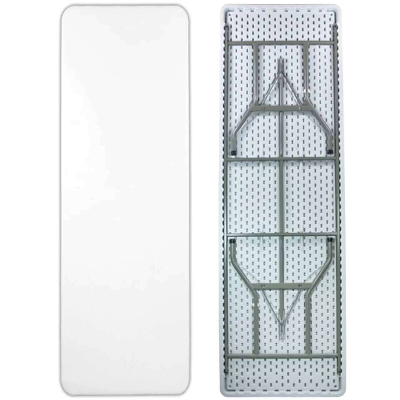 SUGIFT 8ft Plastic Folding Table, White