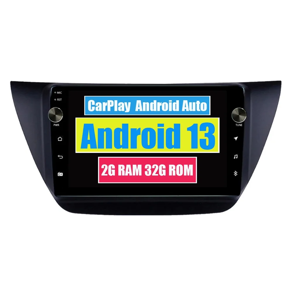 RoverOne Car Stereo CarPlay Android Auto for Mitsubishi Lancer 9 CS 2000 - 2010 GPS Navigation Bluetooth DSP Touch Screen Multimedia Video Player