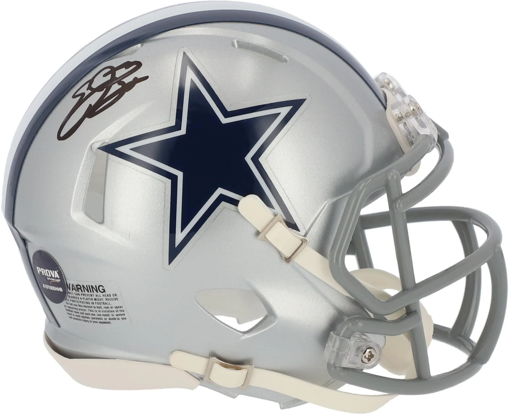Emmitt Smith Dallas Cowboys Autographed Riddell Speed Mini Helmet - Fanatics Authentic Certified