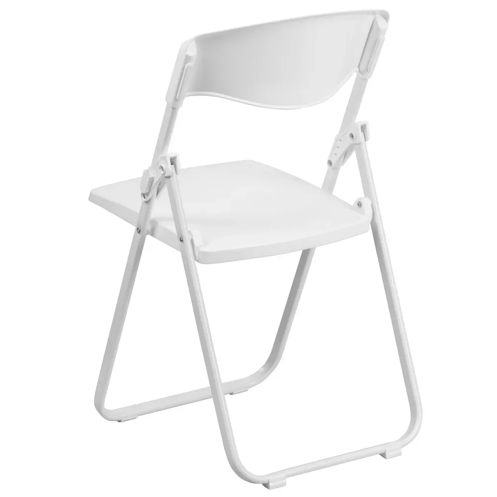 YZL 2 Pack 500 lb. Capacity Heavy Duty Plastic Folding Chair with Built-in Ganging Brackets