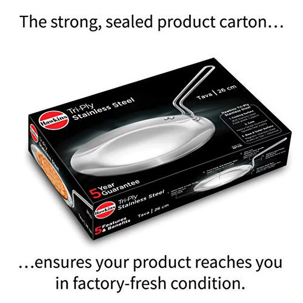Hawkins Tri-ply Stainless Steel Tava 26 cm