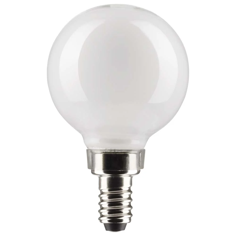 Satco Lighting S21212 5.5 Watt Dimmable G16.5 Candelabra (E12) Led Bulb - White