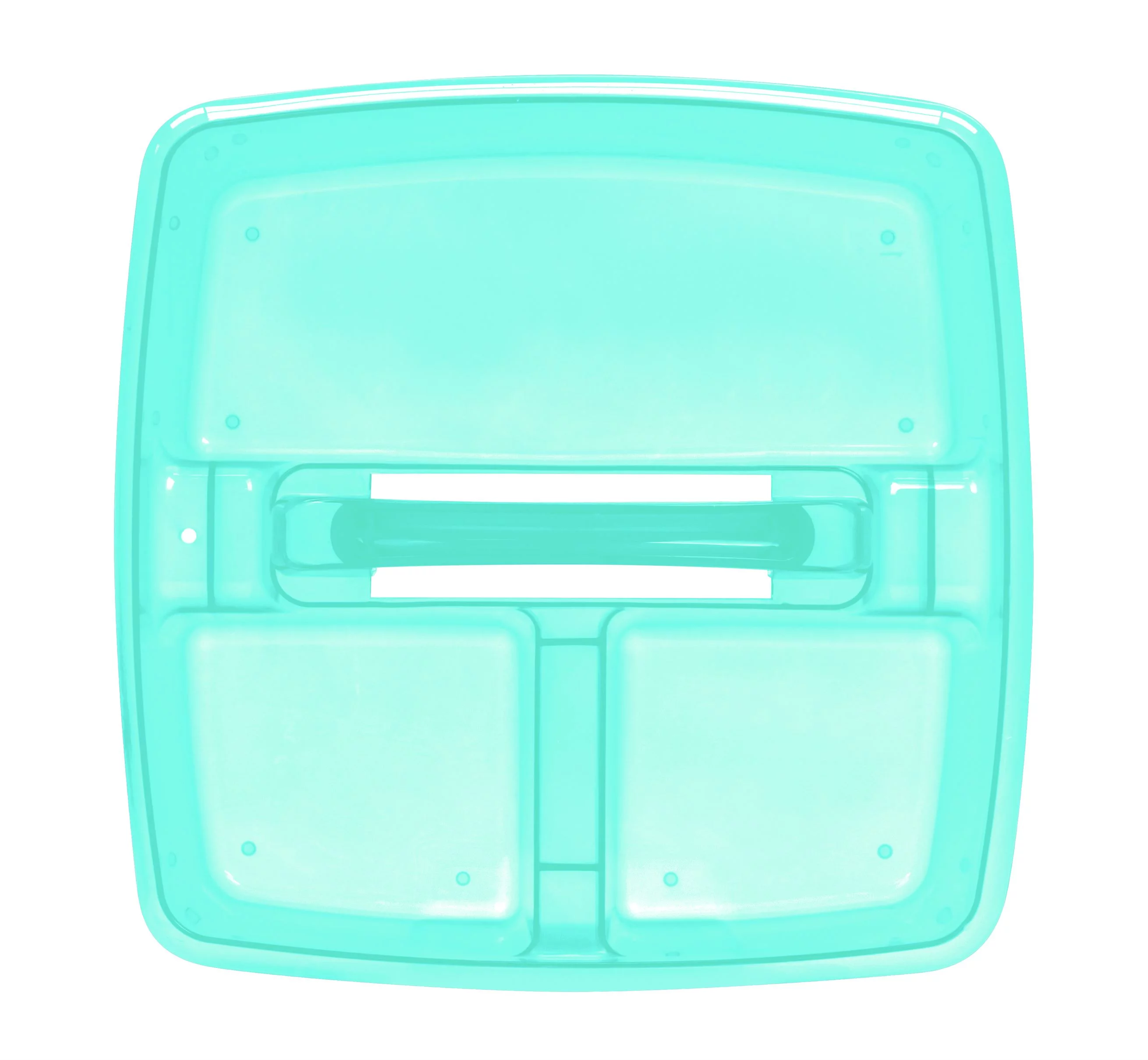 Pen+Gear Plastic Caddy, Craft and Hobby Organizer, Clear Green