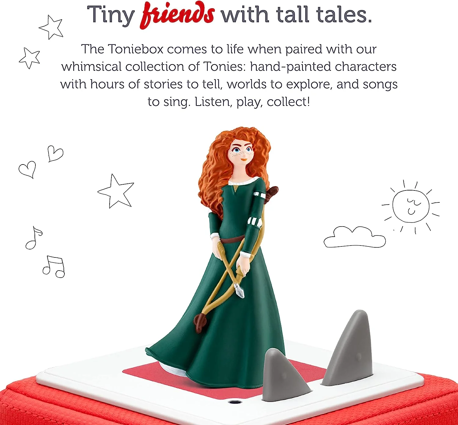 Tonies Brave from Disney and Pixar Audio Play Figurine for Portable Speaker, Small, Multicolor