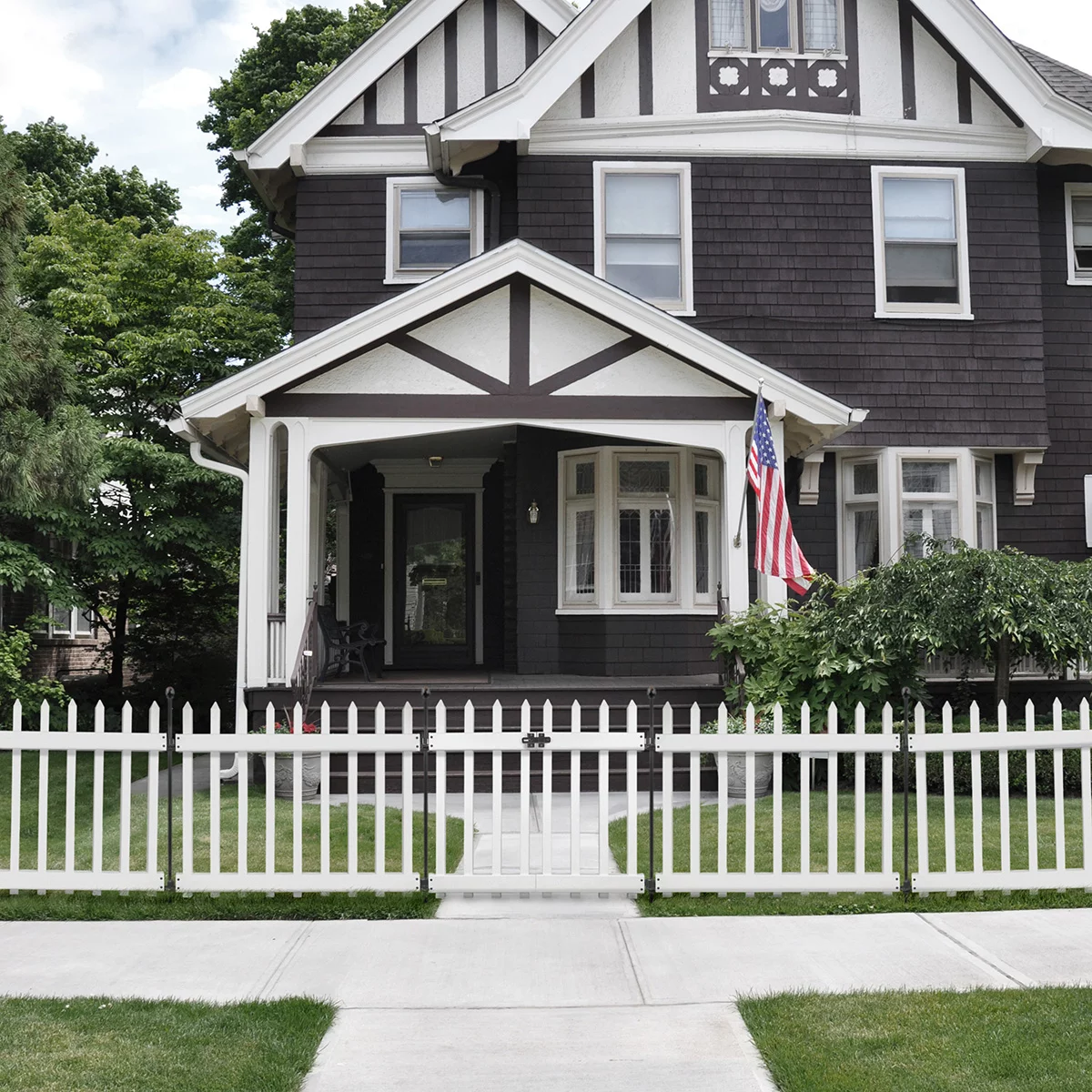 Yardlink White Vinyl Fence Gate, 34 inch H x 39-1/4 inch W