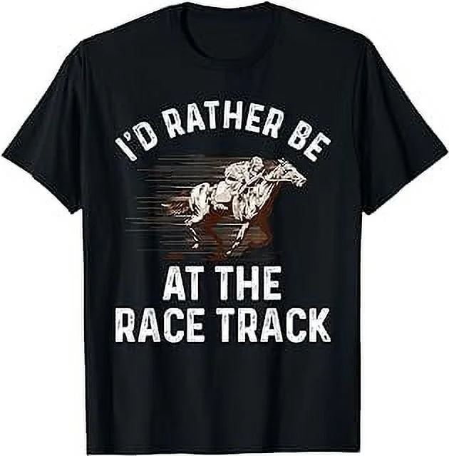 Cool Horse Racing For Men Women Race Jockey Derby Equestrian T-Shirt