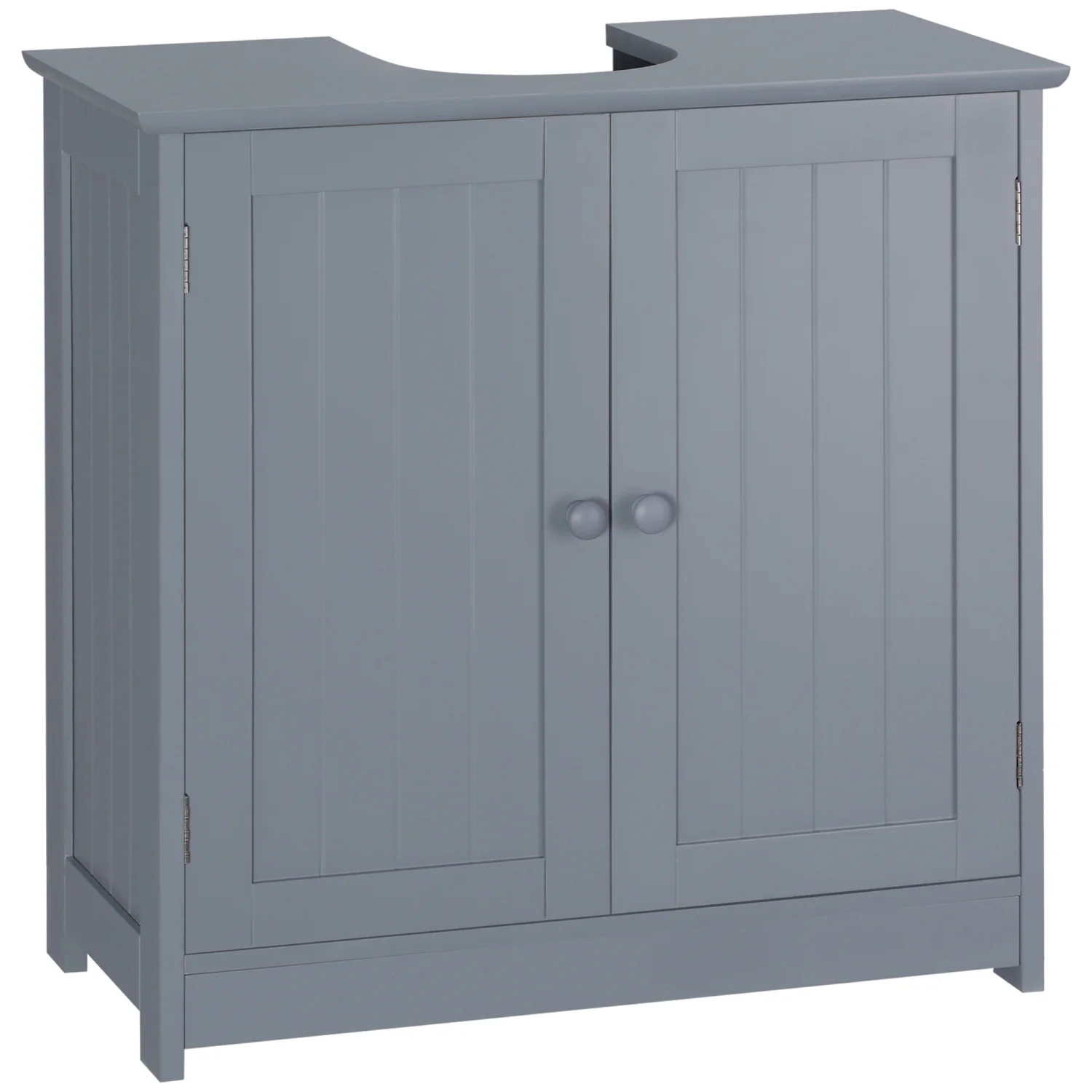 YLtoohoom Under Sink Bathroom Cabinet with 2 Doors and   Pedestal Sink Bathroom Vanity Cabinet  Gray