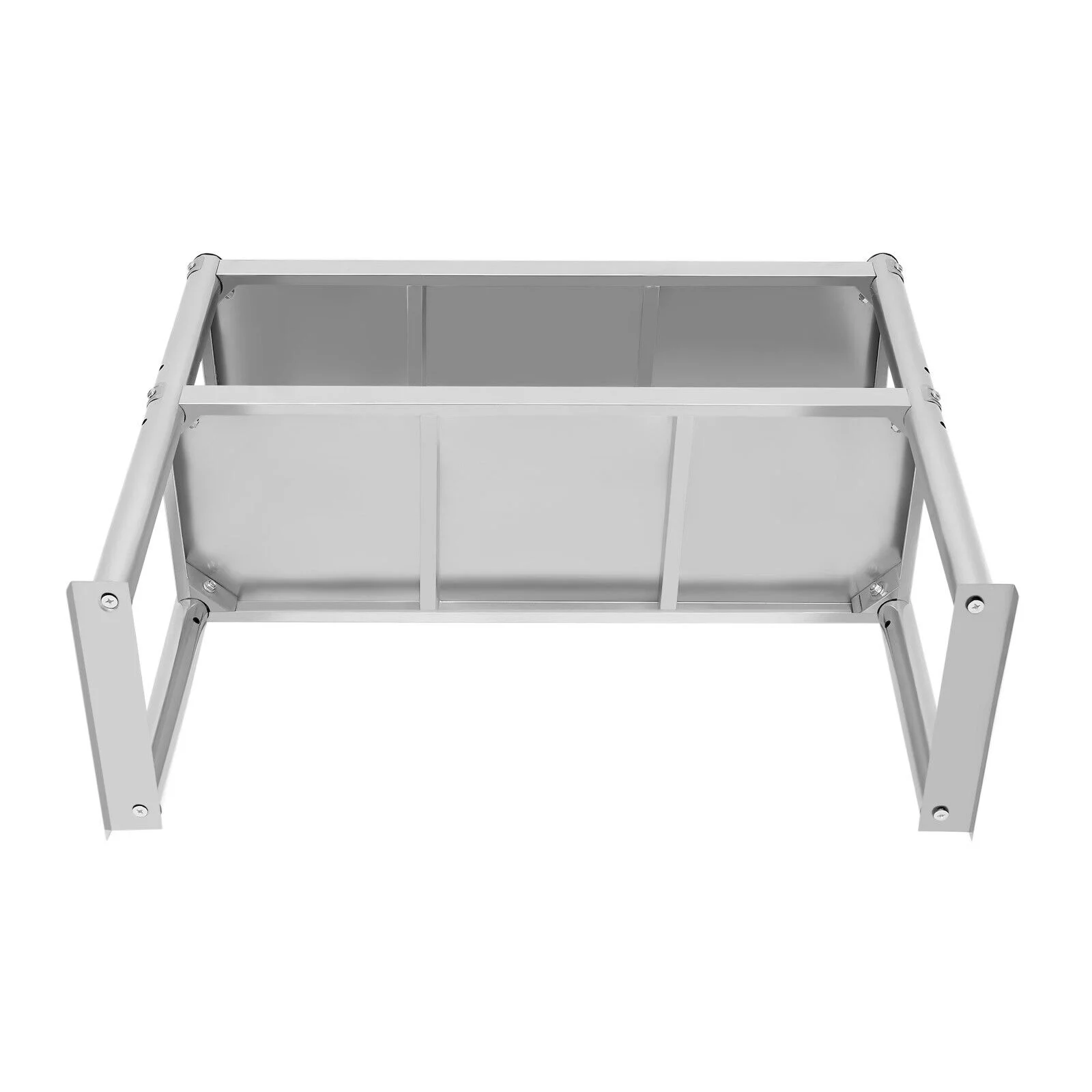Commercial Stainless Steel Kitchen Prep Table Double Overshelf - 80*30*60cm