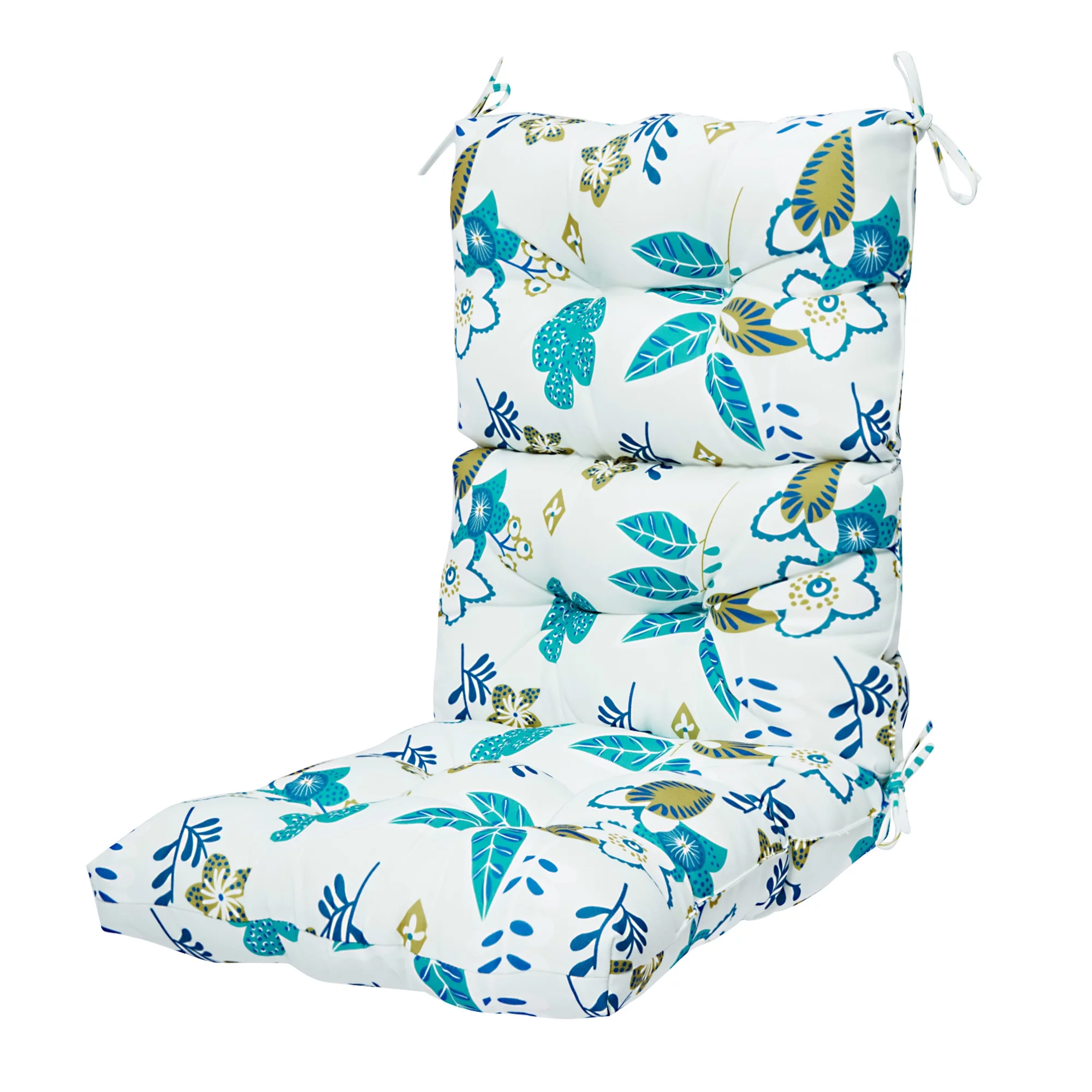 Outdoor Chair Cushion Dining Solid Chair Cushion Outdoor High Back Patio Chair Cushion High Rebound Foam Chair Cushions for Patio Garden Decor, 44x21 inch, 1/2/4Pack