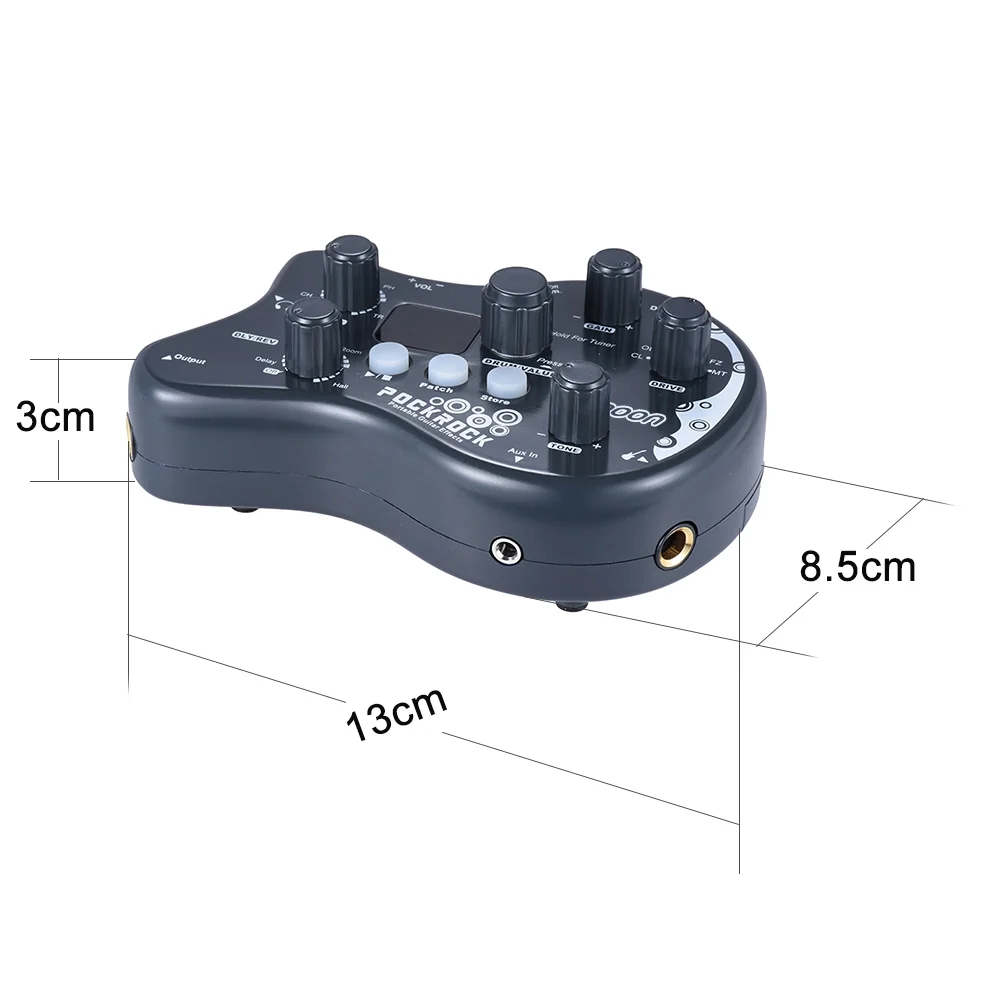 ammoon Effect Pedal,40 Drum WithAdapter Processor Pedal Types 40 Portable Processor Pedal 15 Pockrock Function With15 Types Pedal By Ammoon Drum And Function Ammoon Pedal Portable