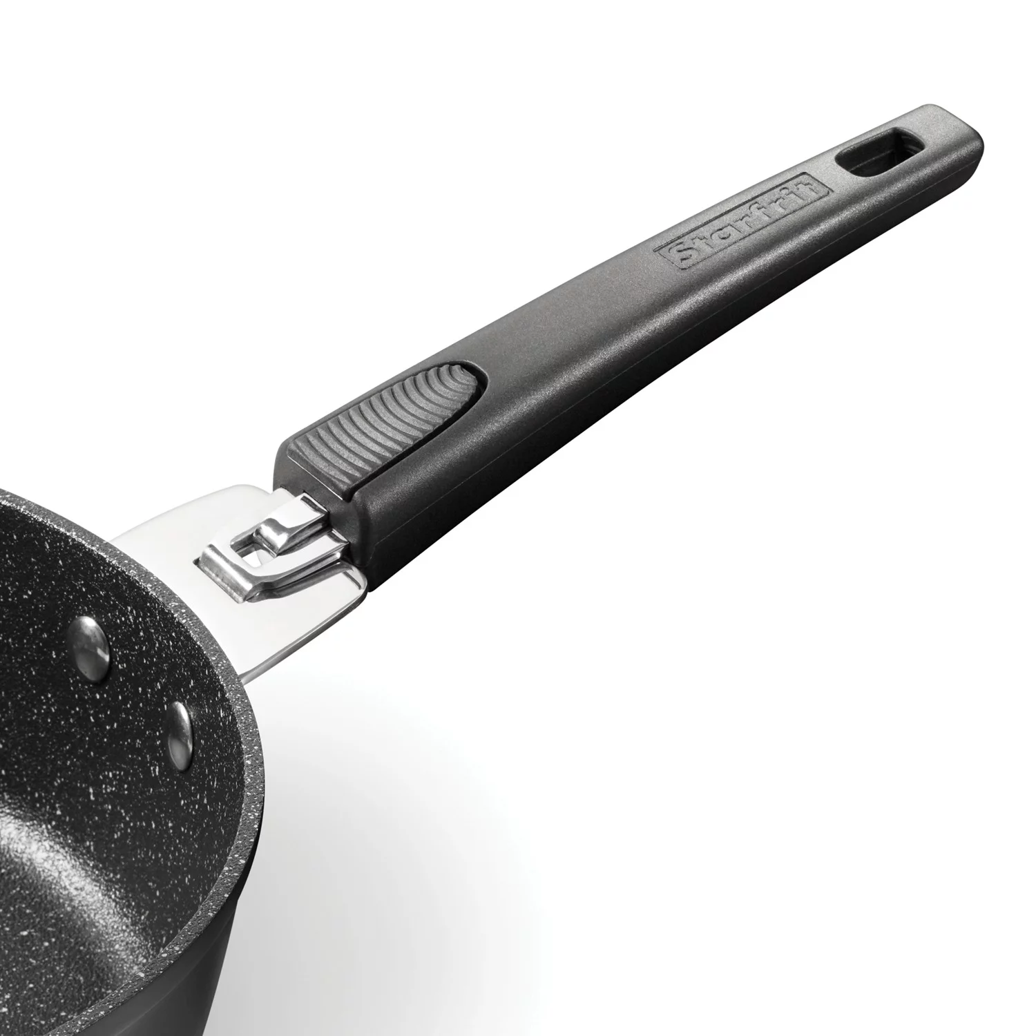 THE ROCK by Starfrit 034712-004-0000 9-Inch Fry/Cake Pan with T-Lock Detachable Handle