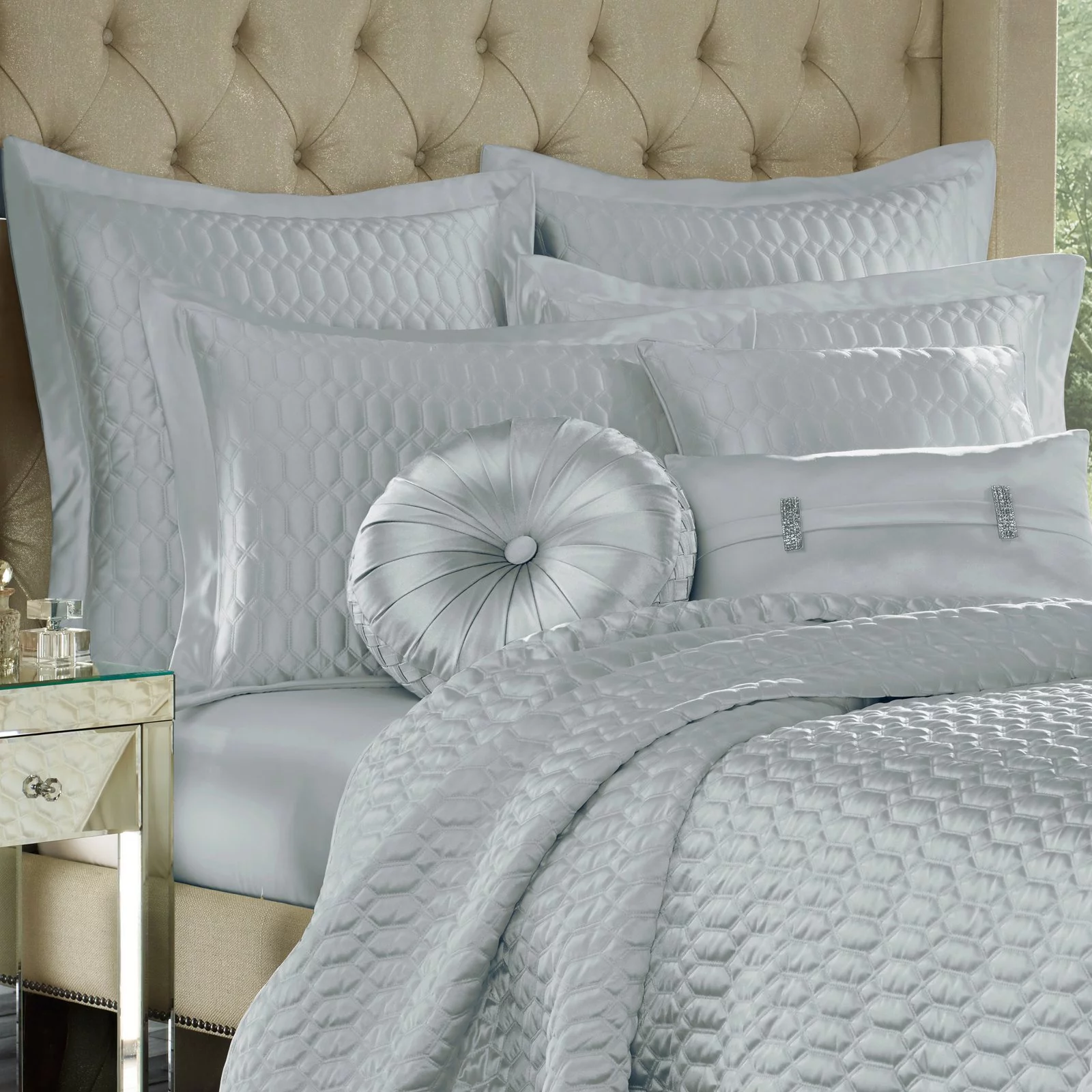 Saranda Satin Quilted Coverlet