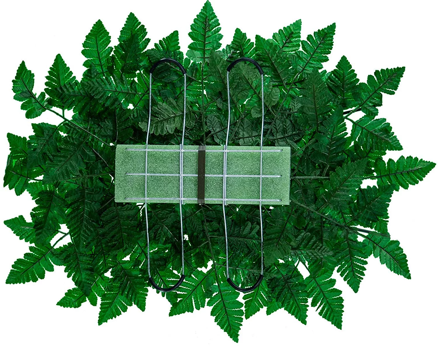 Sympathy Silks Artificial Cemetery Flowers Purple Gladiolus Rose and Lily Saddle for Headstone