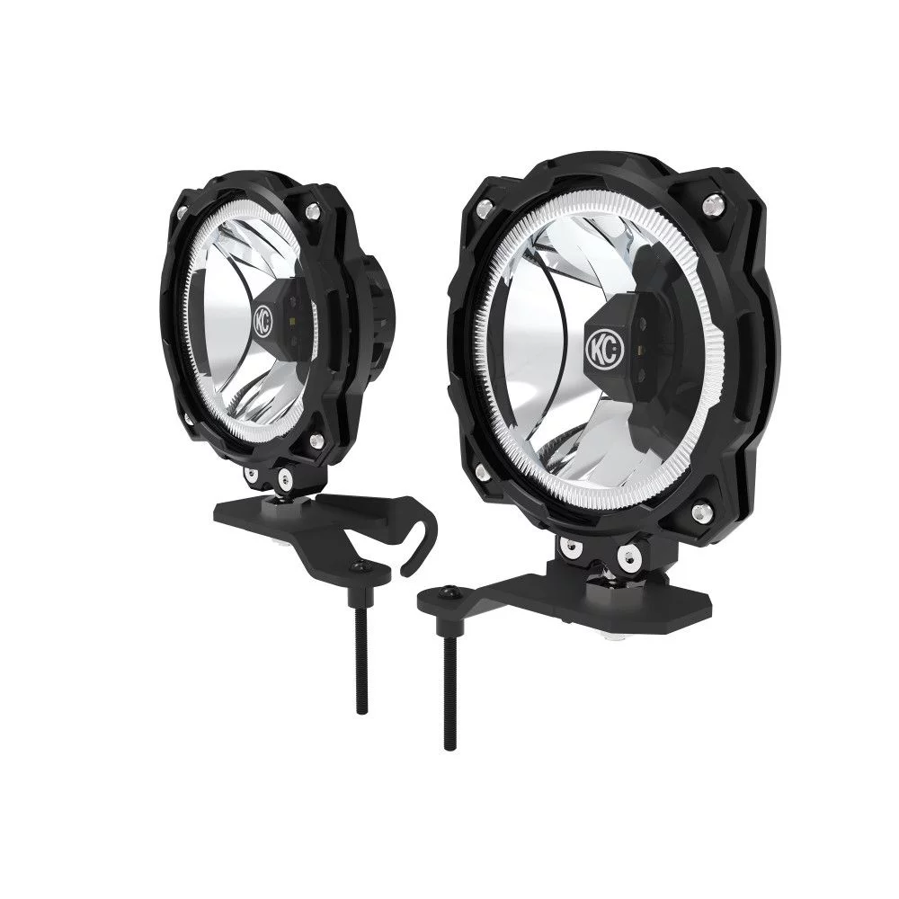 KC HiLites 2020-2024 Fits Jeep Gladiator 2021-2024 Wrangler Gravity LED PRO6 Wide 40 Ditch Light Kit 2 Light System 97166