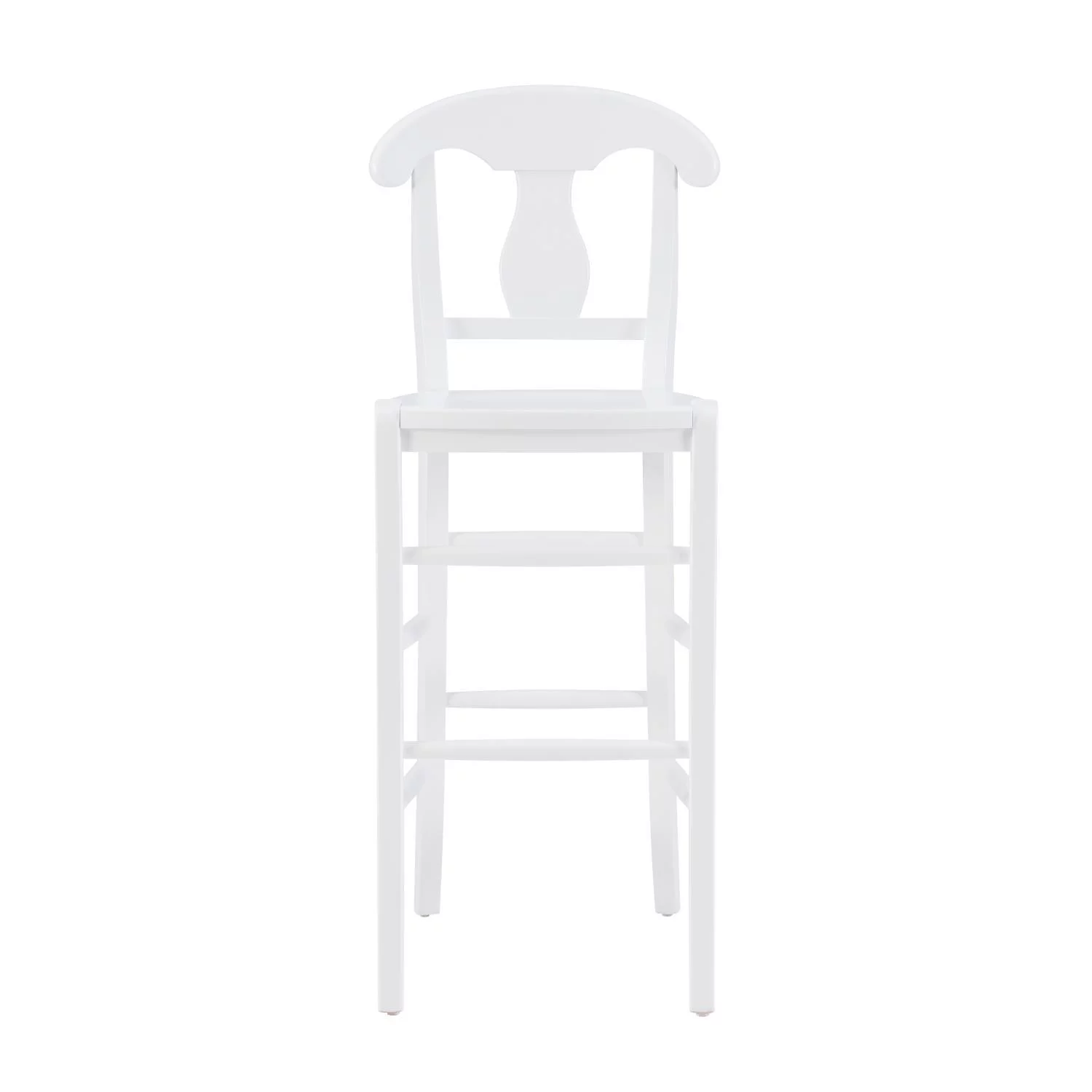 Linon Vander 30 in. Backless Bar Stool - White - Set of 2