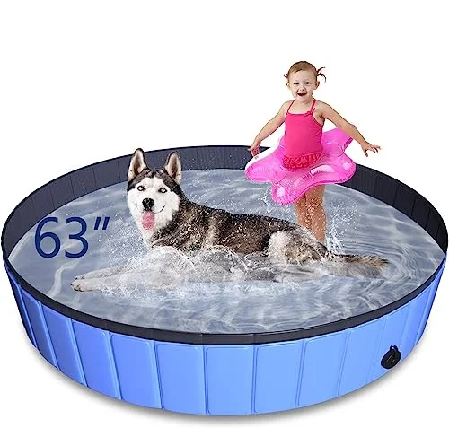 TNELTUEB Pet Swimming Pool for Large Dogs, 63