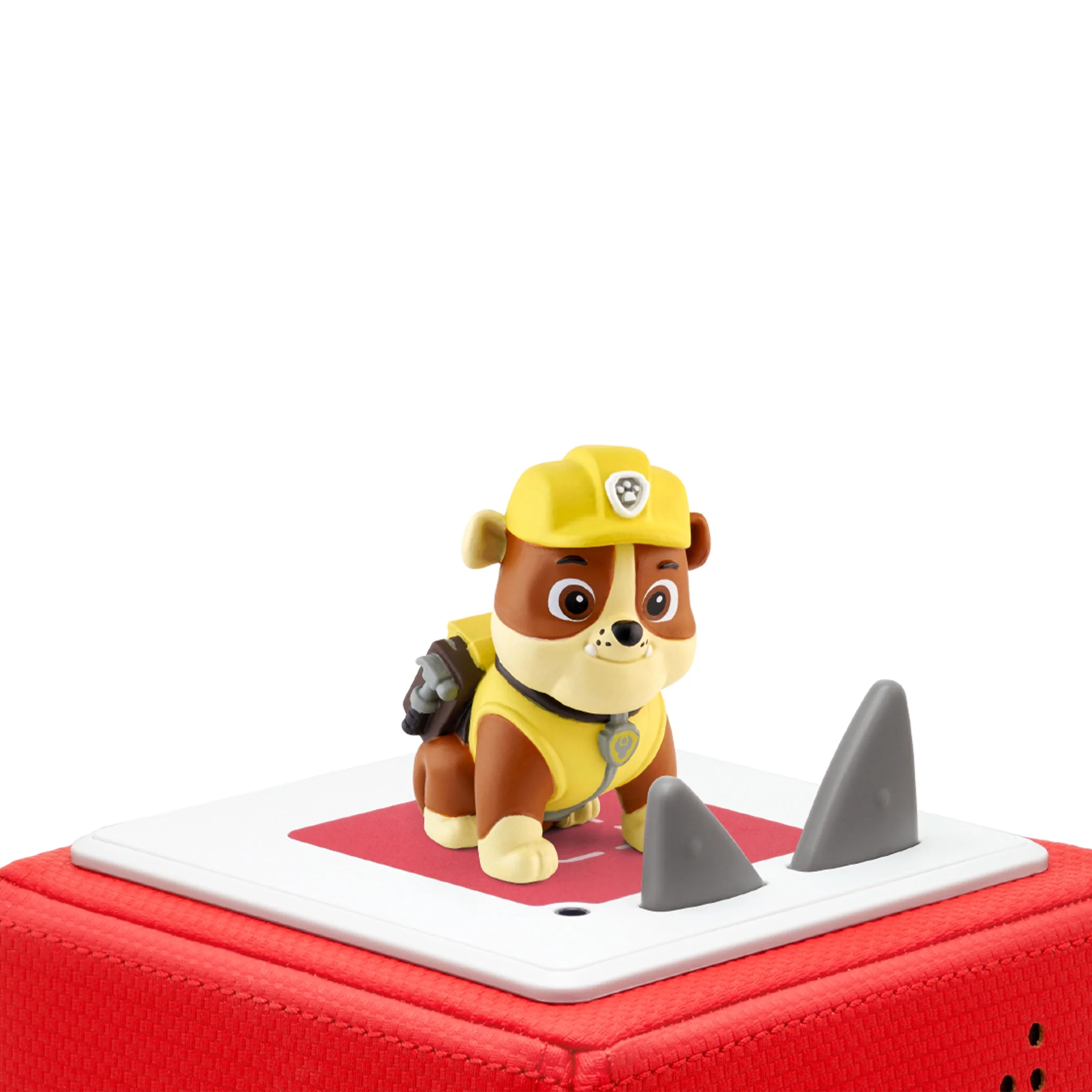 Tonies PAW Patrol: Rubble, Audio Play Figurine for Portable Speaker, Small, Yellow, Plastic