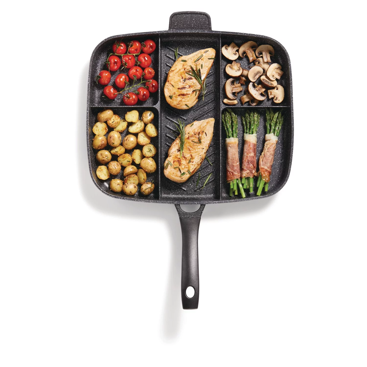 THE ROCK by Starfrit 030325-006-0000 The Rock By Starfrit 5-in-1 Breakfast Pan With Bakelite Handle