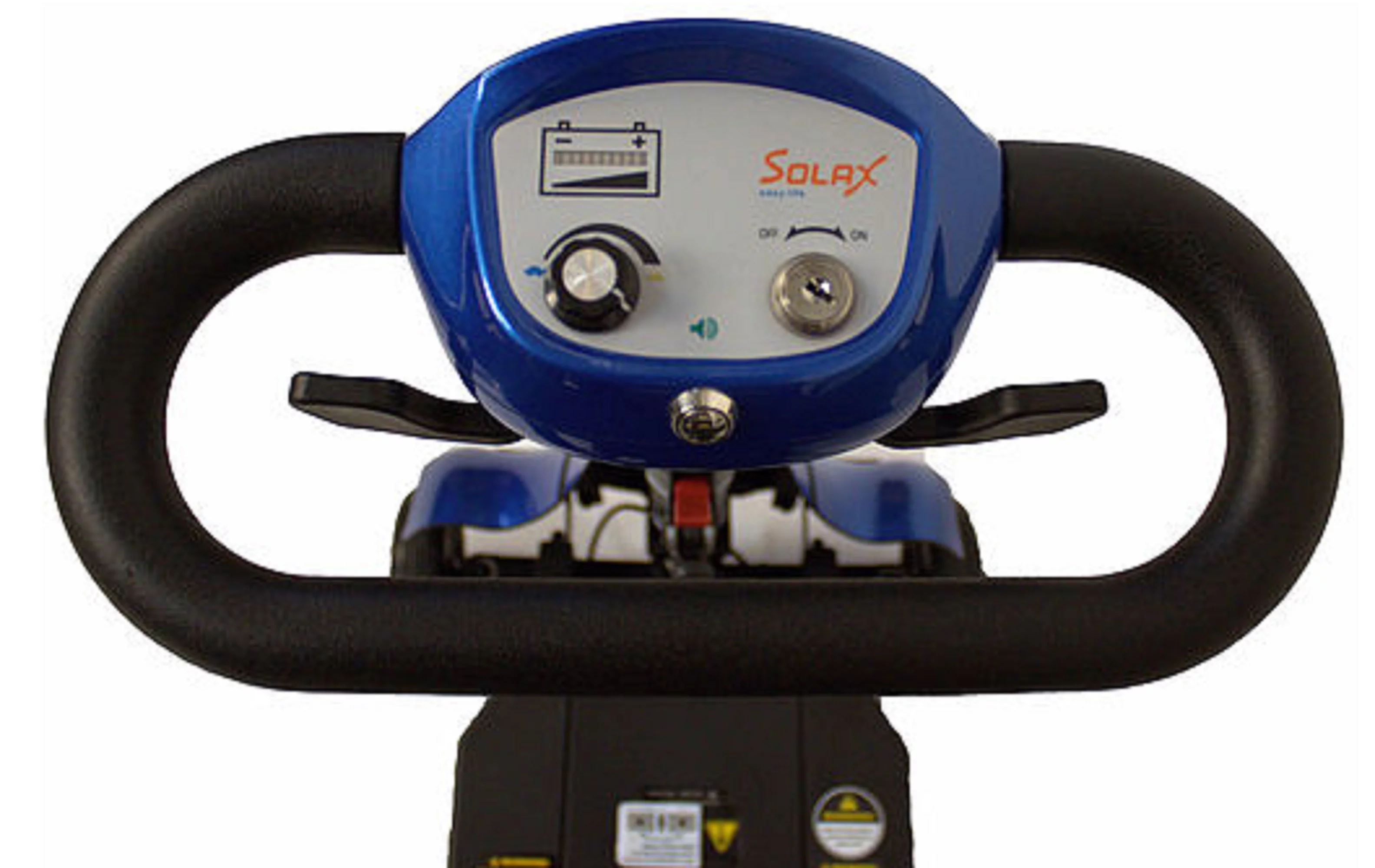 Solax Mobility - Mobie Plus - Folding Travel Scooter - 4-Wheel - Blue