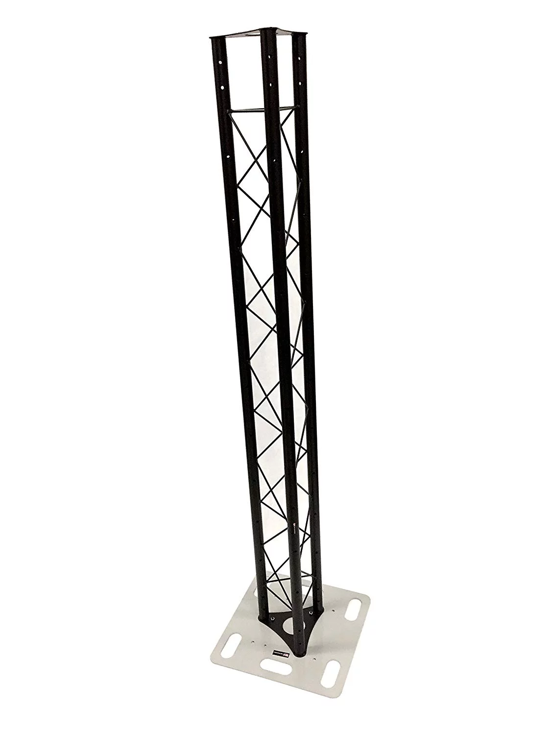 Two (2) Totem 2 meter 6.56ft Black Triangle Metal Truss Tower + 20