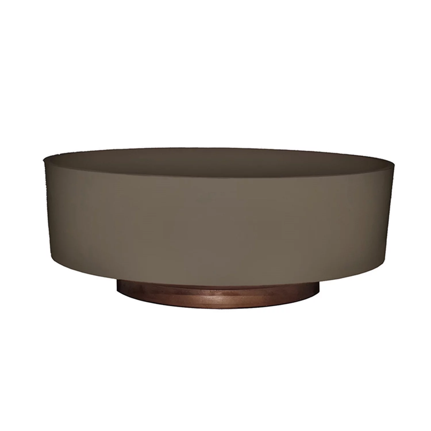 The HC Companies 8 Inch Capri Bowl Indoor Succulent Planter Pot, Artisan Taupe