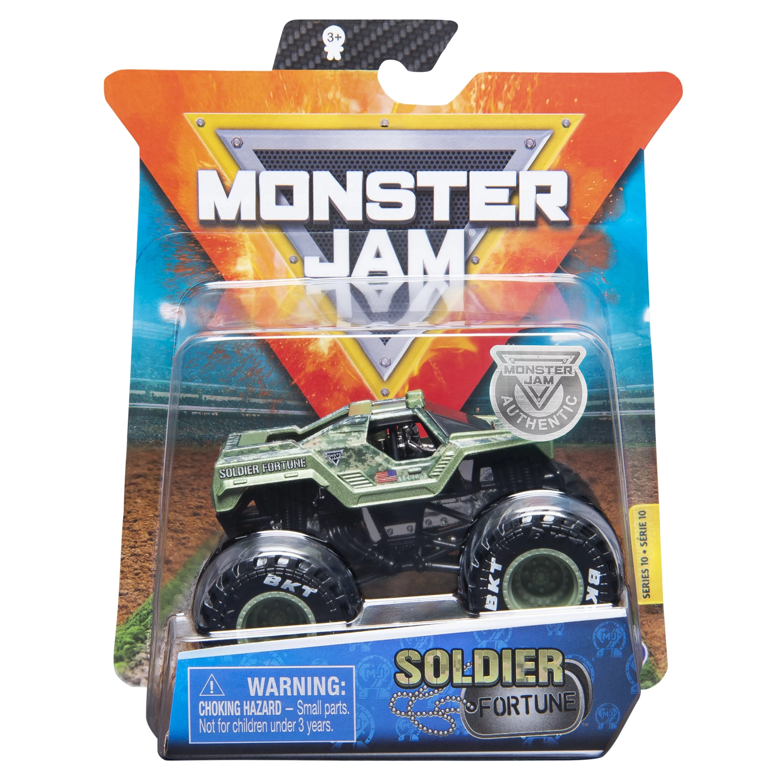 Monster Jam, Official Solider Fortune Truck, Die-Cast Vehicle, Legacy Trucks Series, 1:64 Scale