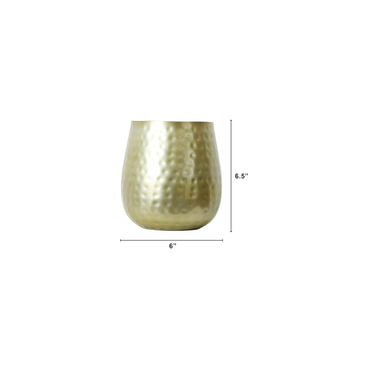 HomeStock Victorian Vibes 6.5In. Oval Shaped Iron Planter