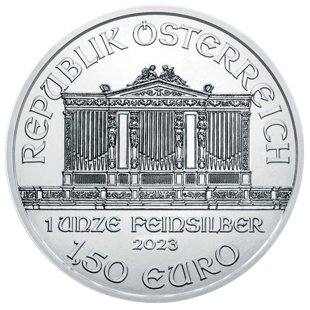 Lot of 20 - 2023 1.50 Euro Silver Austrian Philharmonic 1 oz BU