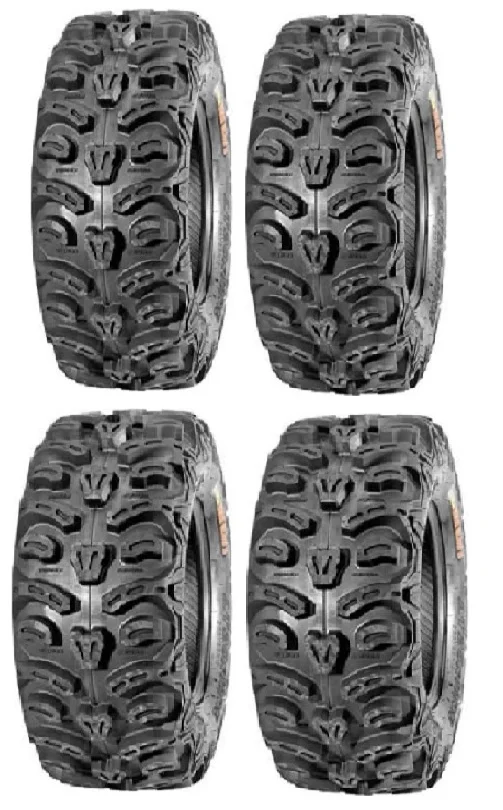 Full set of Kenda Bear Claw HTR Radial (8ply) 25x8-12 and 25x10-12 ATV Tires (4)