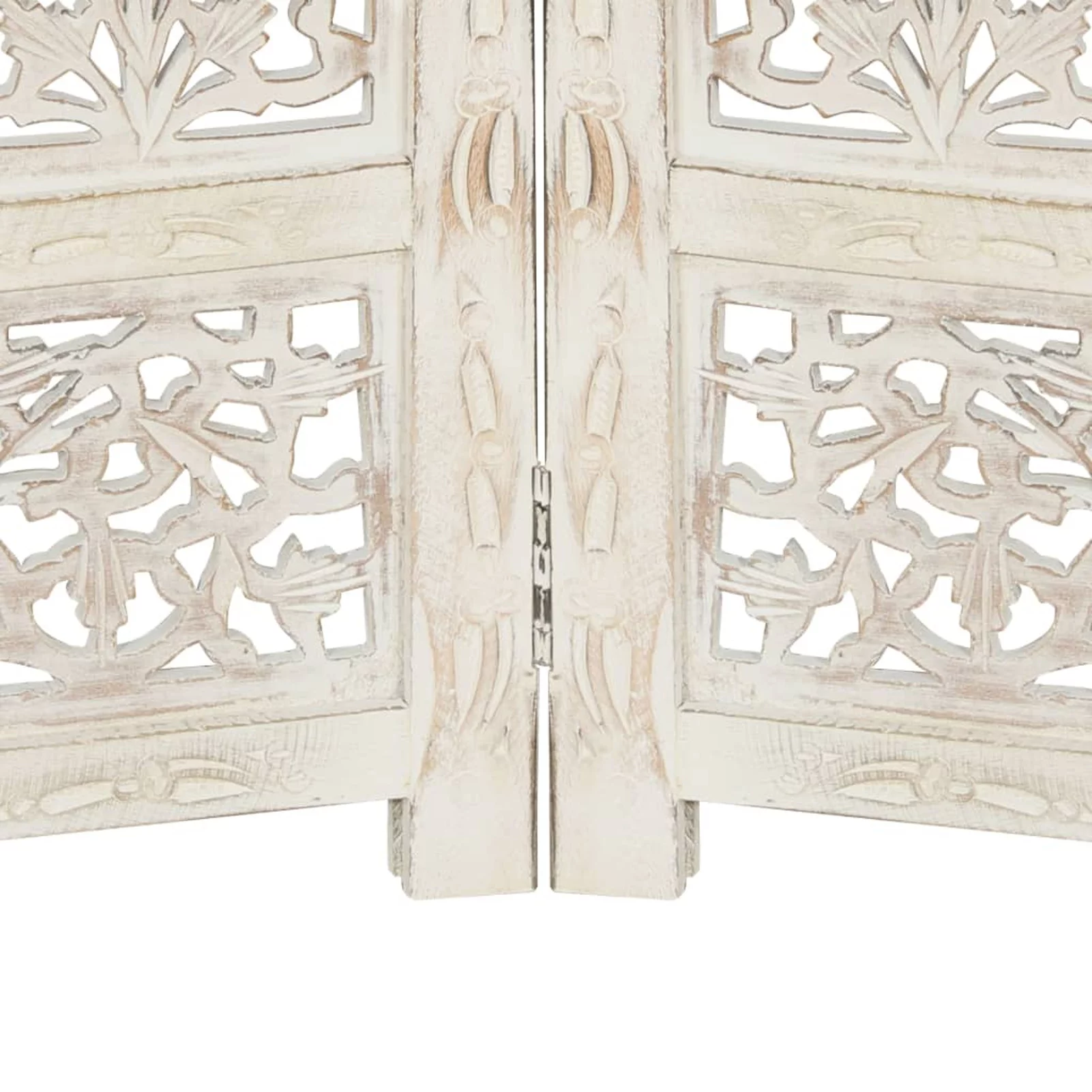 ametoys Hand carved 4-Panel Room Divider White 63