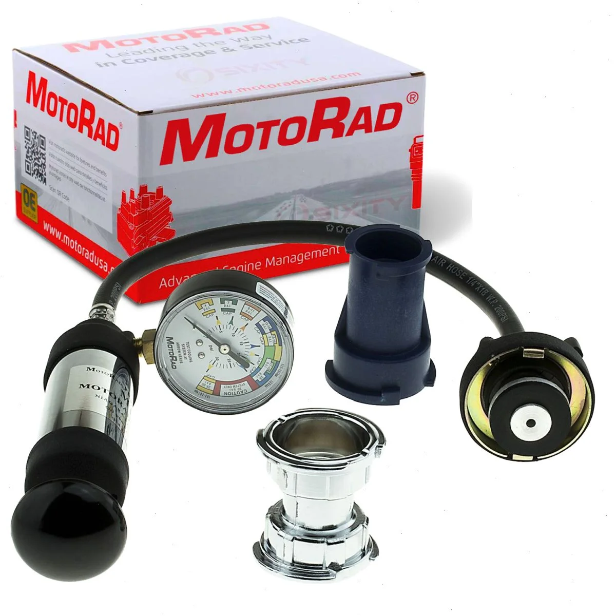 MotoRad Coolant System Pressure Tester compatible with Ford Fusion 2006-2015