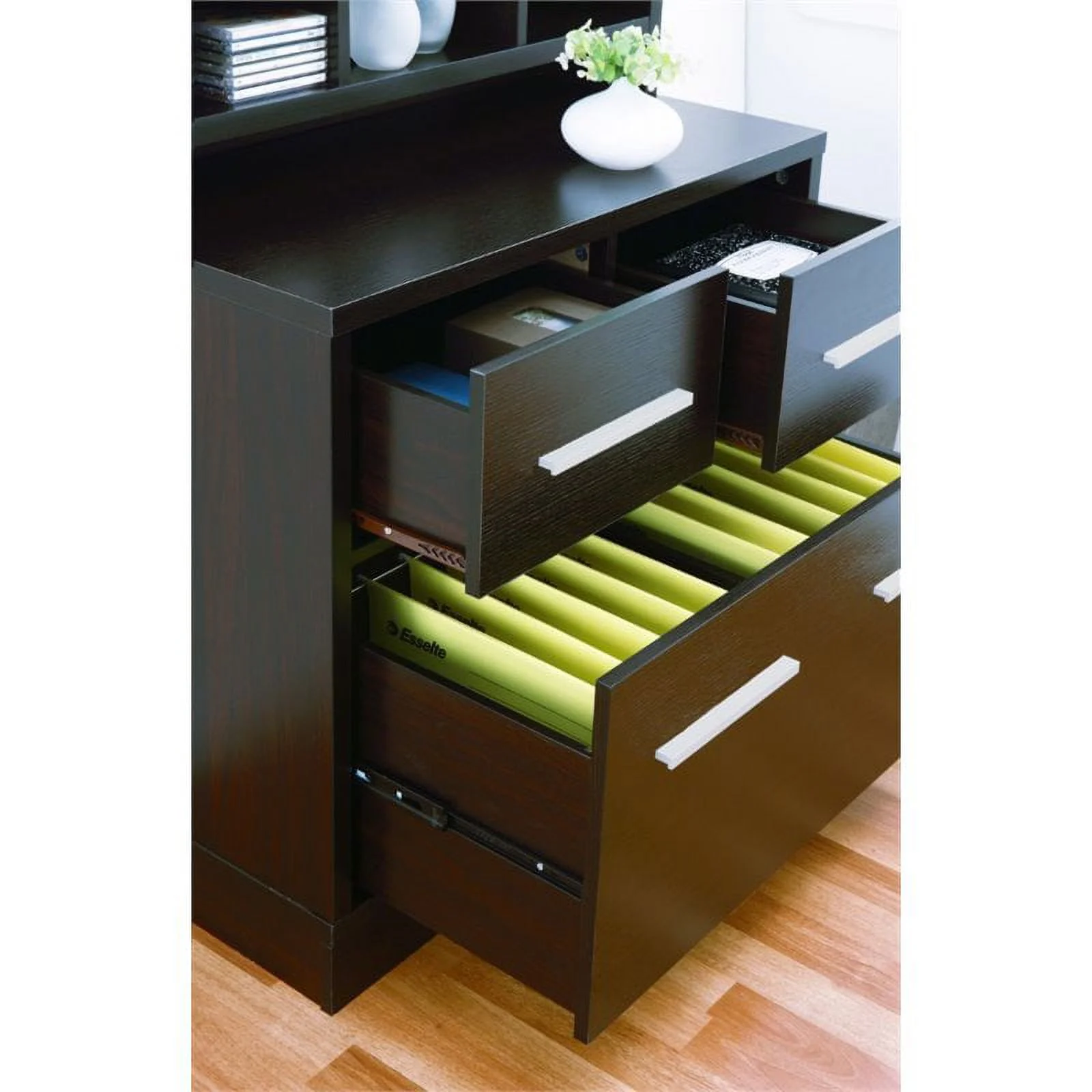 Bowery Hill File Cabinet in Cappuccino