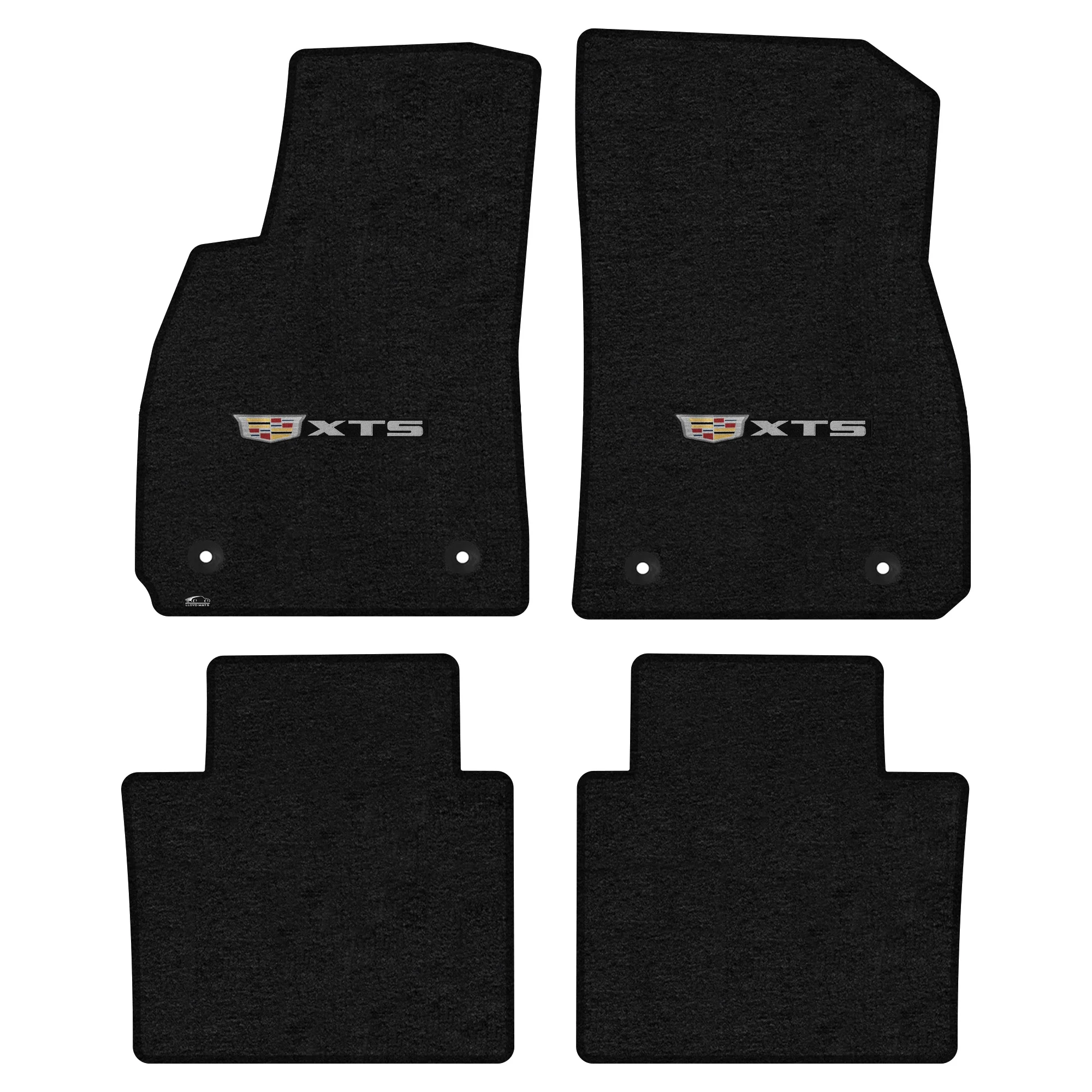 Lloyd Mats Custom Fit Floor Mats for Cadillac XTS 2016 LogoMat 4Pc Set Charcoal