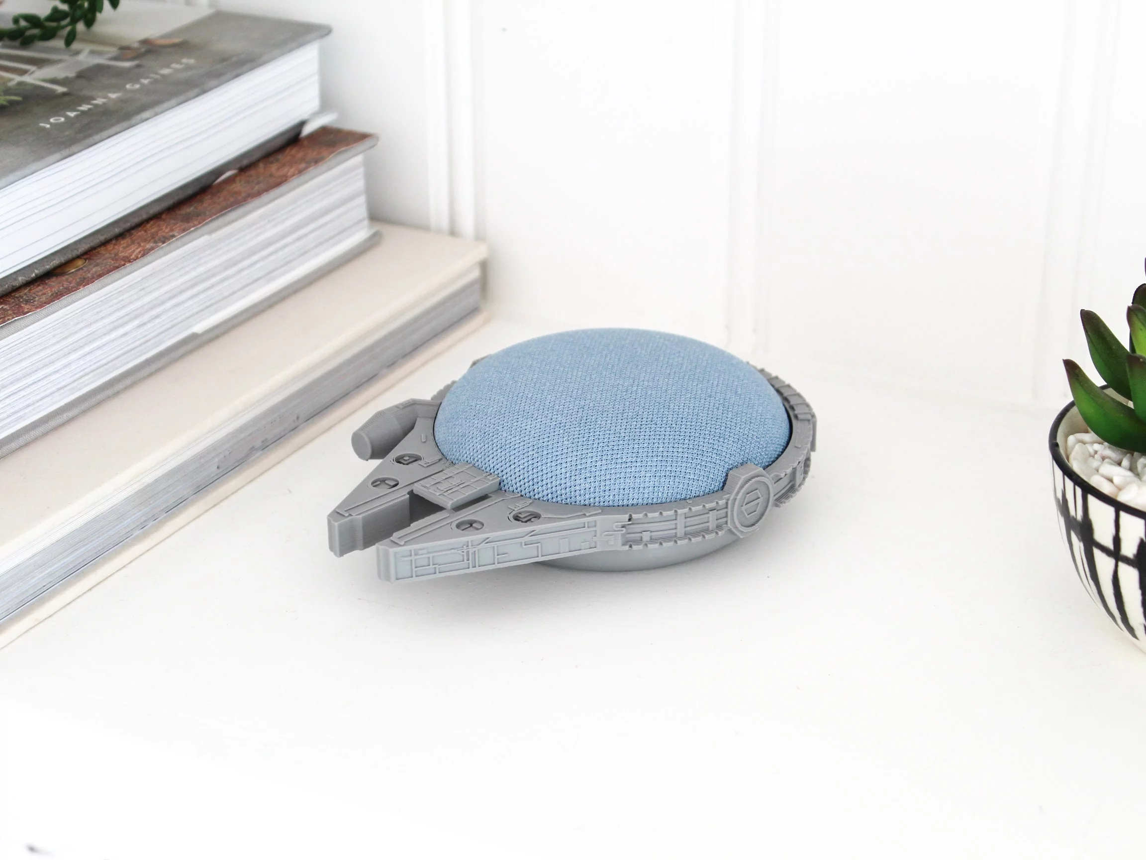 Google Nest Mini Millennium Falcon Star Wars Smart Home Mount Holder Stand | Compatible with gen 1 or 2