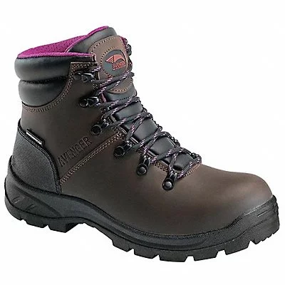 FSI FOOTWEAR SPECIALTIES INTERNATIONAL NAUTILUS Avenger Women's 6-inch Builder Steel Toe EH Work Boots Brown - A8125