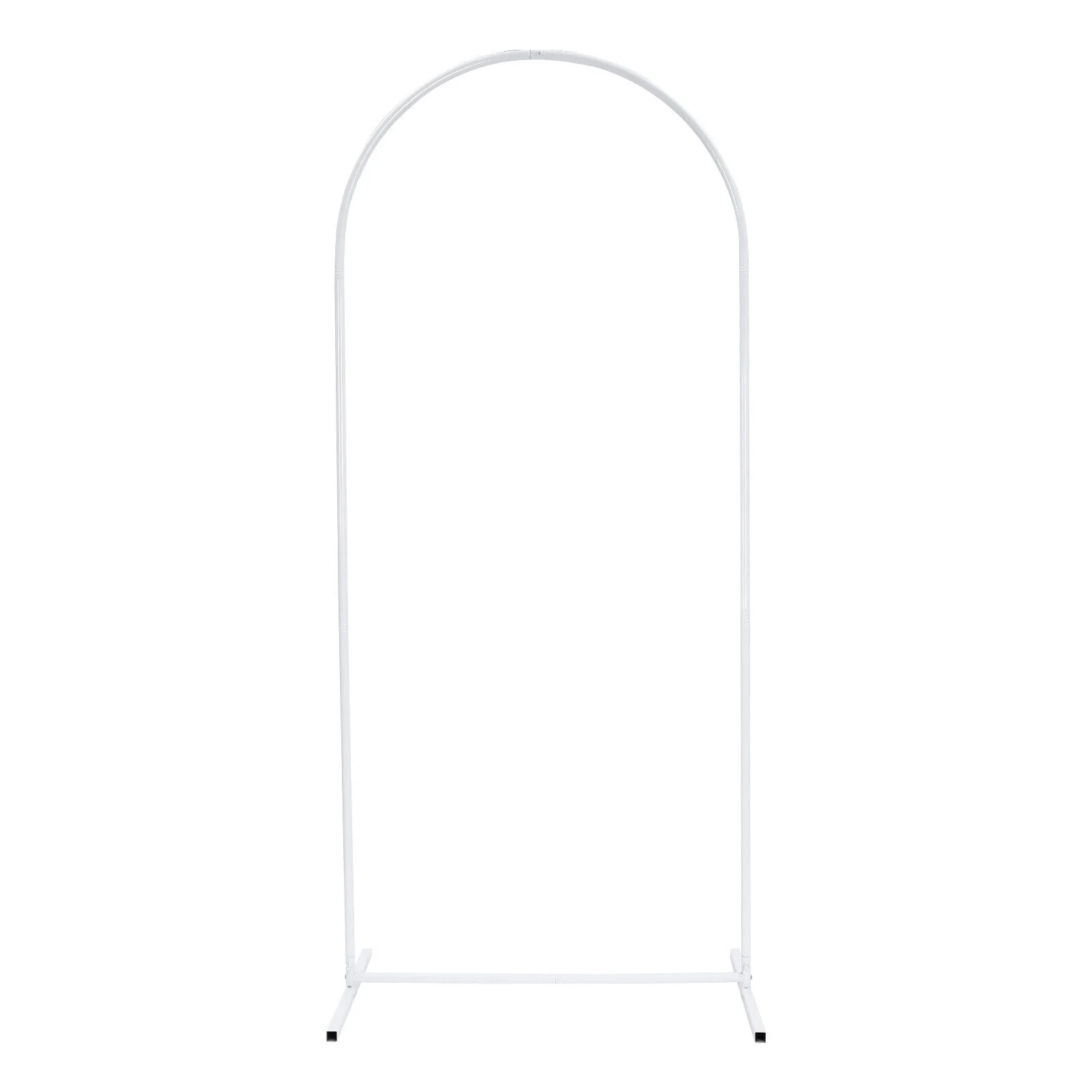 6ft Beige Wedding Arch Backdrop Stand Gold White Metal Arch Backdrop Stand 180cm