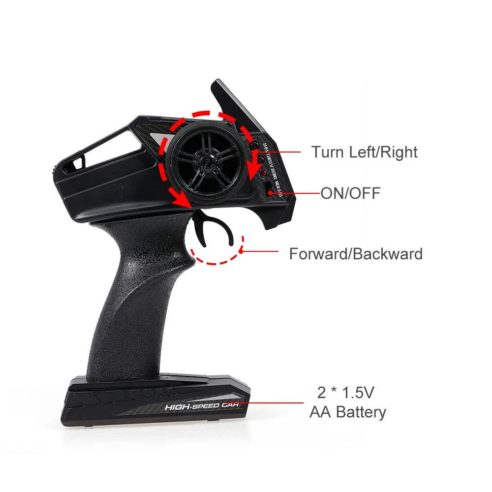 Carevas RC Car, Crawler Off-roadCar Kids 1/18 ScaleInfinite Speed2wd 1/18 Scale Off-road Infinite Speed Ky-1816a2wd Car Durable1/18 Car Ky-1816aFunien Ky-1816a Qinquan