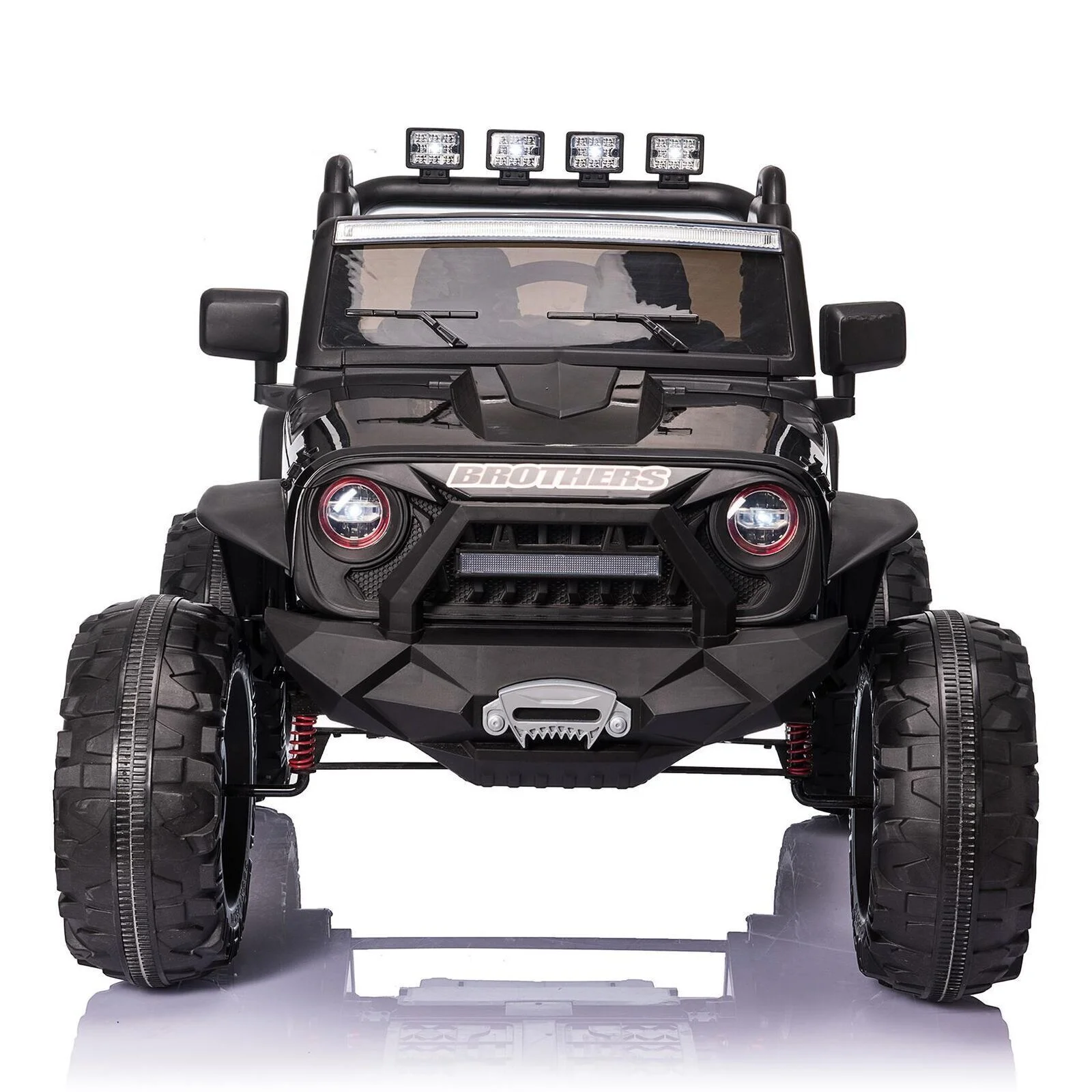 24V Kids Ride-On Truck Car Electric Jeep with 2 Seats and LED Lights - Powerful 400W Motor