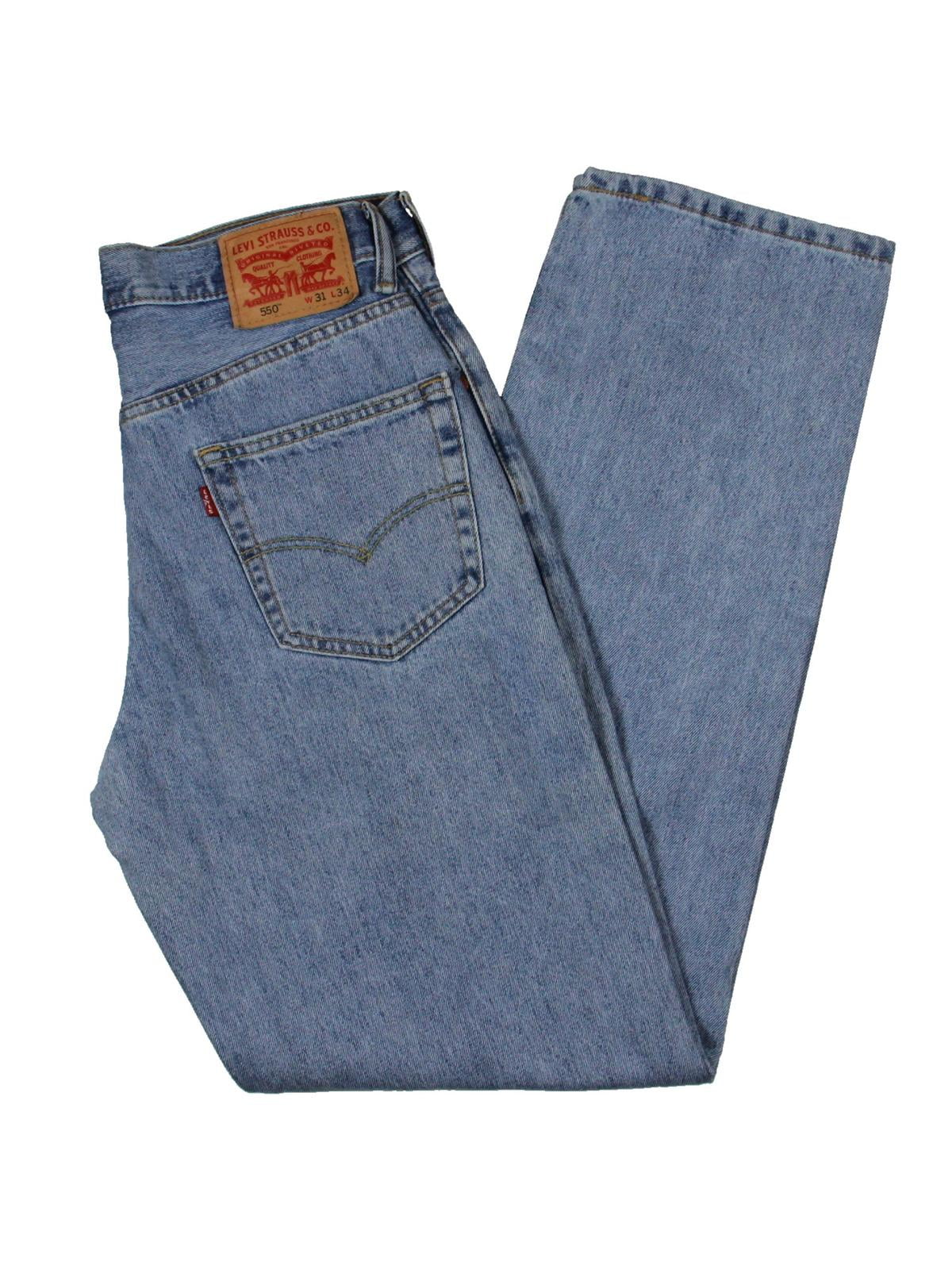 Levi's Mens 550 Denim Tapered Jeans Blue 31/34